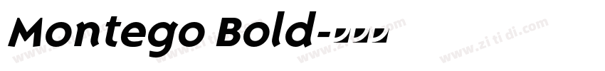 Montego Bold字体转换